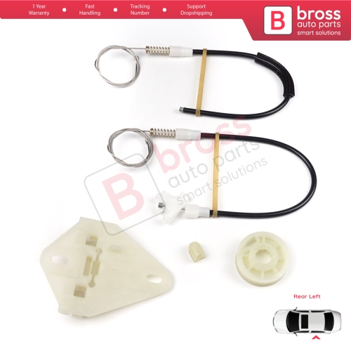Window Regulator Repair Kit Rear Left Door for Renault Megane MK1 X64 1996-2003 4/5 Door 7700834343