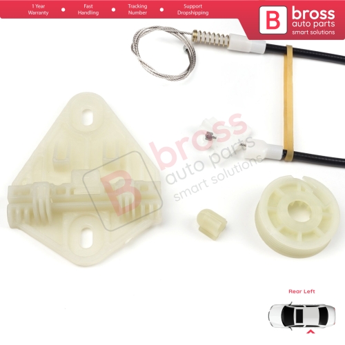 Window Regulator Repair Kit Rear Left Door for Renault Megane MK1 X64 1996-2003 4/5 Door 7700834343