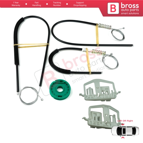 Window Regulator Repair Kit Left or Right Door for Ford Fiesta MK5 JD JH 2002–2008 Coupe 2/3 Door 2S51B23200