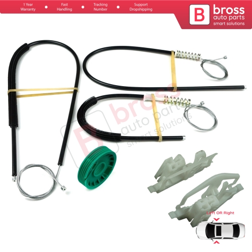 Window Regulator Repair Kit Left or Right Door for Ford Fiesta MK5 JD JH 2002–2008 Coupe 2/3 Door 2S51B23200