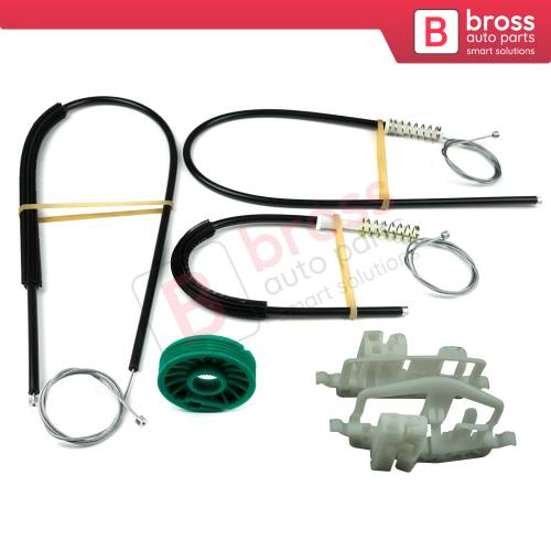 Window Regulator Repair Kit 2S51B045H17A 2S51B23201 Front Left or Right Door for Ford Fiesta Fusion 2002-2008 Coupe