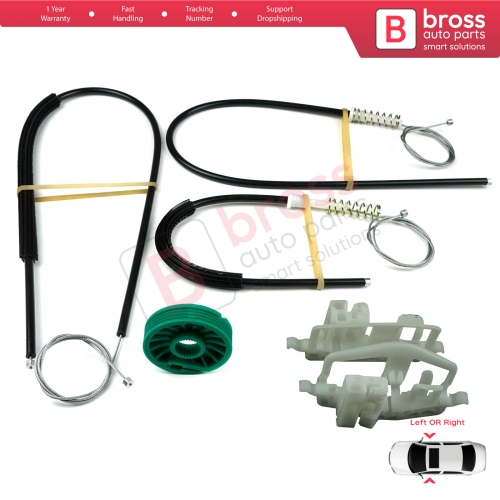 Window Regulator Repair Kit Left or Right Door for Ford Fiesta MK5 JD JH 2002–2008 Coupe 2/3 Door 2S51B23200