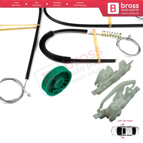 Window Regulator Repair Kit Left or Right Door for Ford Fiesta MK5 JD JH 2002–2008 Coupe 2/3 Door 2S51B23200