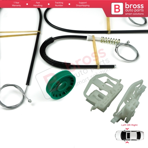 Window Regulator Repair Kit Left or Right Door for Ford Fiesta MK5 JD JH 2002–2008 Coupe 2/3 Door 2S51B23200