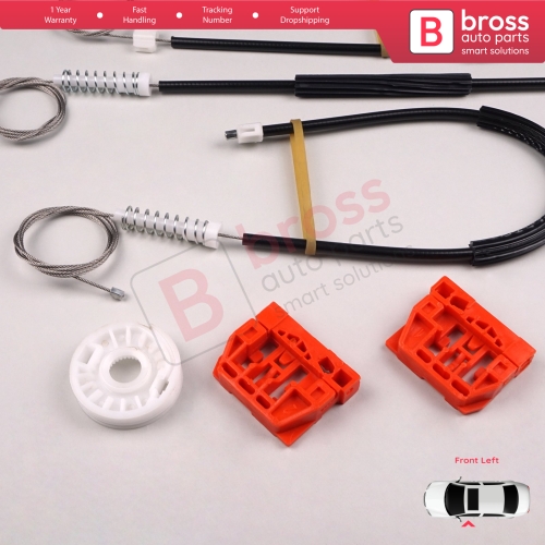 Window Regulator Repair Kit Front Left Door for VW Caddy MK3 2K 2C 2004-2015 Van MPV 2K1837729