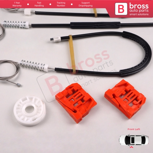 Window Regulator Repair Kit Front Left Door for VW Caddy MK3 2K 2C 2004-2015 Van MPV 2K1837729