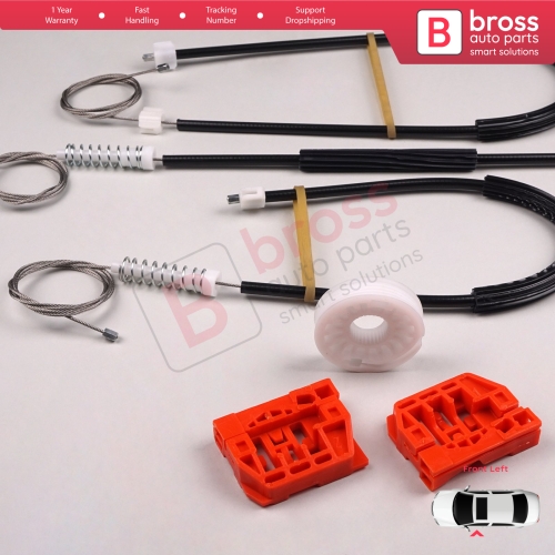 Window Regulator Repair Kit Front Left Door for VW Caddy MK3 2K 2C 2004-2015 Van MPV 2K1837729