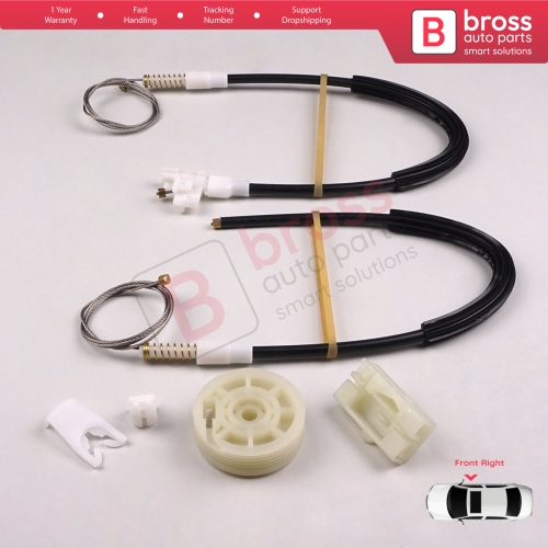 Window Regulator Repair Kit Front Right Door for Renault Megane MK1 X64 1996-2003 4/5 Door 7700834346