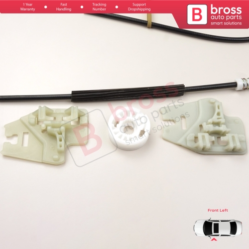 Window Regulator Repair Kit Front Left Door for BMW 3 Series E46 1998-2001 4/5 Door Pre-Facelift 51337020659