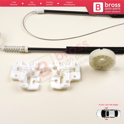 Window Regulator Repair Kit Front Left or Right Door for BMW X5 E53 2000-2006 51338254911 51338254912