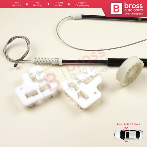Window Regulator Repair Kit Front Left or Right Door for BMW X5 E53 2000-2006 51338254911 51338254912