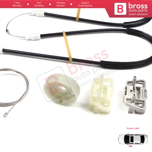Window Regulator Repair Kit Front Left Door for Ford Focus MK1 4/5 Door Hatchback Sedan Estate Wagon 1138216