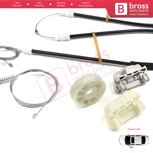 Window Regulator Repair Kit Front Left Door for Ford Focus MK1 4/5 Door Hatchback Sedan Estate Wagon 1138216