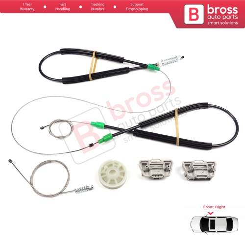 Window Regulator Repair Kit Front Right Door for Ford Focus MK1 4/5 Door Hatchback Sedan Estate Wagon 1142894