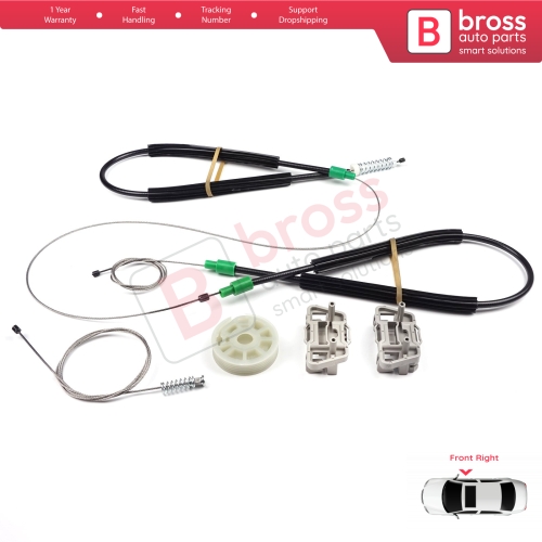 Window Regulator Repair Kit Front Right Door for Ford Focus MK1 4/5 Door Hatchback Sedan Estate Wagon 1142894