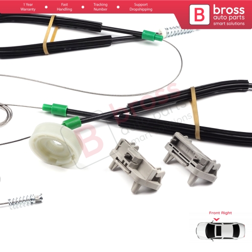 Window Regulator Repair Kit Front Right Door for Ford Focus MK1 4/5 Door Hatchback Sedan Estate Wagon 1142894