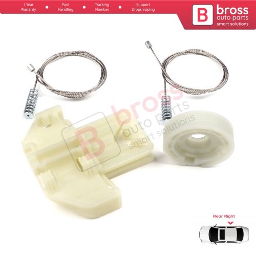 Window Regulator Repair Kit Rear Right Door for Ford Focus MK1 4/5 Door Hatchback Sedan Estate Wagon 1138203