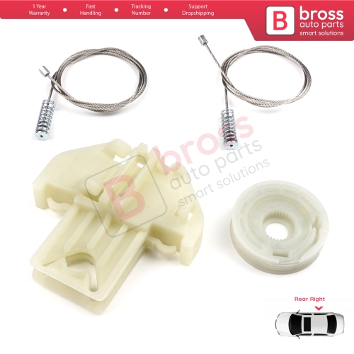 Window Regulator Repair Kit Rear Right Door for Ford Focus MK1 4/5 Door Hatchback Sedan Estate Wagon 1138203