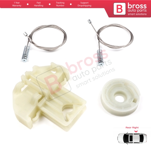 Window Regulator Repair Kit Rear Right Door for Ford Focus MK1 4/5 Door Hatchback Sedan Estate Wagon 1138203
