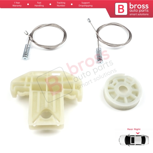Window Regulator Repair Kit Rear Right Door for Ford Focus MK1 4/5 Door Hatchback Sedan Estate Wagon 1138203