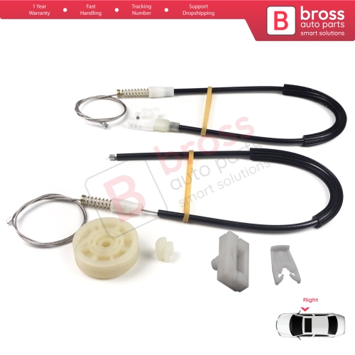 Window Regulator Repair Kit Right Door for Renault Megane MK1 X64 DA0/1 Coupe 1996-2003 2/3 Door 7700834393