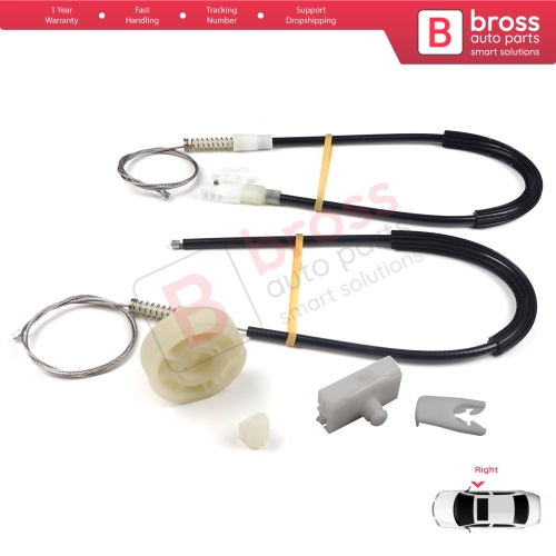 Window Regulator Repair Kit Right Door for Renault Megane MK1 X64 DA0/1 Coupe 1996-2003 2/3 Door 7700834393