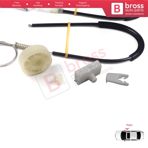 Window Regulator Repair Kit Right Door for Renault Megane MK1 X64 DA0/1 Coupe 1996-2003 2/3 Door 7700834393