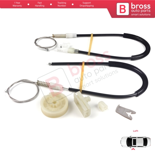 Window Regulator Repair Kit Left Door for Renault Megane MK1 X64 DA0/1 Coupe 1996-2003 2/3 Door 7700834394