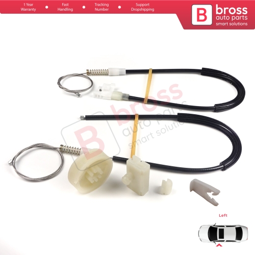 Window Regulator Repair Kit Left Door for Renault Megane MK1 X64 DA0/1 Coupe 1996-2003 2/3 Door 7700834394
