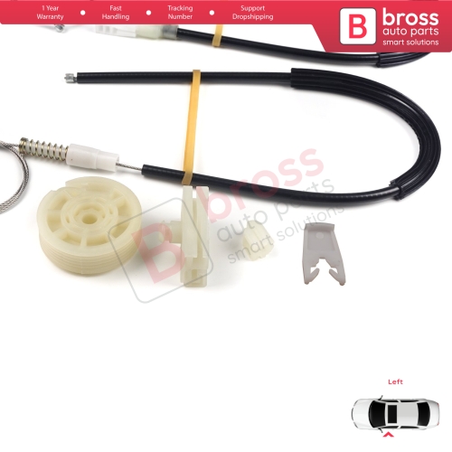 Window Regulator Repair Kit Left Door for Renault Megane MK1 X64 DA0/1 Coupe 1996-2003 2/3 Door 7700834394