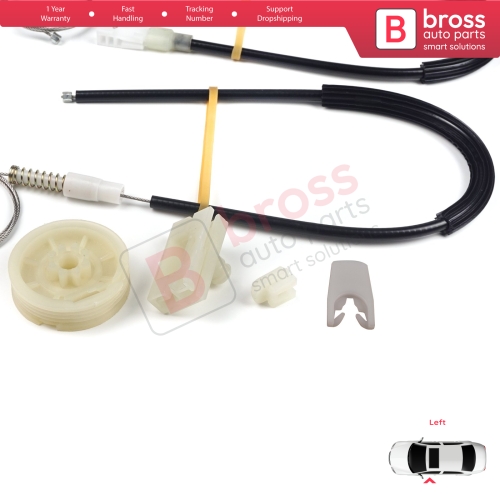 Window Regulator Repair Kit Left Door for Renault Megane MK1 X64 DA0/1 Coupe 1996-2003 2/3 Door 7700834394