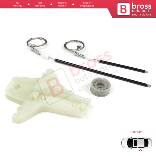 Window Regulator Repair Kit Rear Left Door for VW Jetta Golf MK5 A5 1K R32 GTI Rabbit Plus 5M1 1K4839461