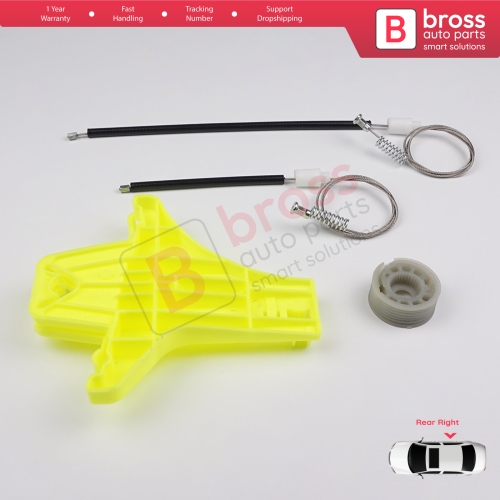Window Regulator Repair Kit Rear Right Door for VW Jetta Golf MK5 A5 1K R32 GTI Rabbit Plus 5M1 1K5839462
