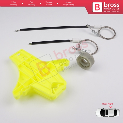 Window Regulator Repair Kit Rear Right Door for VW Jetta Golf MK5 A5 1K R32 GTI Rabbit Plus 5M1 1K5839462