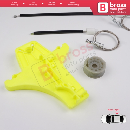 Window Regulator Repair Kit Rear Right Door for VW Jetta Golf MK5 A5 1K R32 GTI Rabbit Plus 5M1 1K5839462