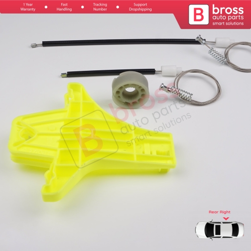 Window Regulator Repair Kit Rear Right Door for VW Jetta Golf MK5 A5 1K R32 GTI Rabbit Plus 5M1 1K5839462