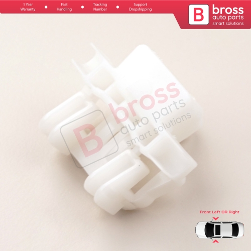 Window Regulator Repair Clips Front Left or Right Door for Renault Clio MK2 BB/CB 1998-2012 4/5 Door 7700842240 7700842241