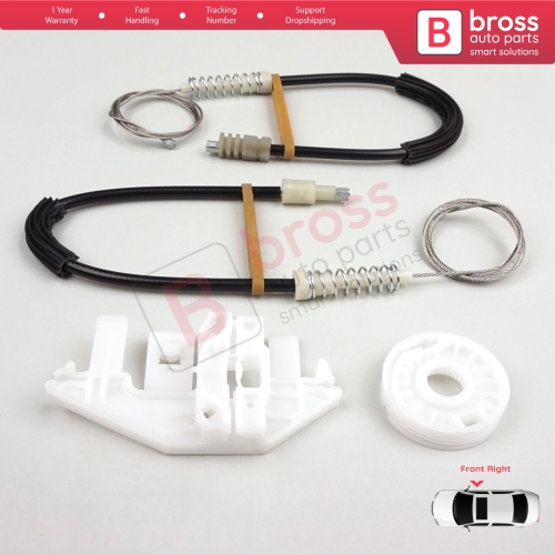 Window Regulator Repair Kit Front Right Door for Peugeot 406 8B 8E/F 1995-2004 4/5 Door 9222F4