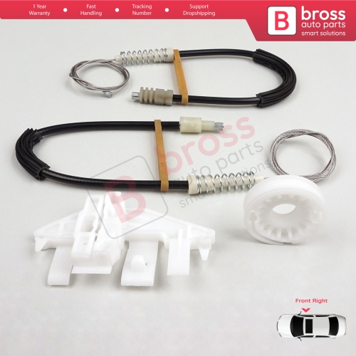 Window Regulator Repair Kit Front Right Door for Peugeot 406 8B 8E/F 1995-2004 4/5 Door 9222F4