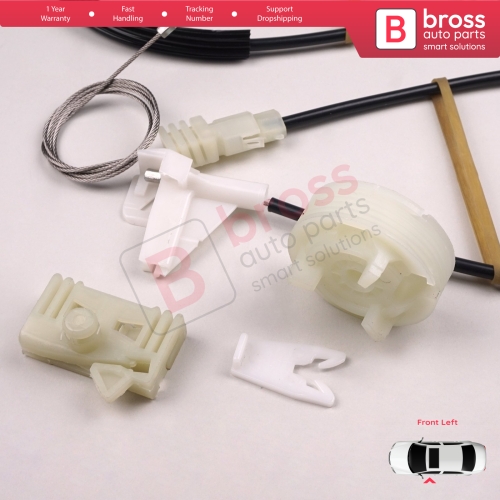 Window Regulator Repair Kit Front Left Door for Renault Scenic MK1 JA JA0/1 1996-2003 7700838592