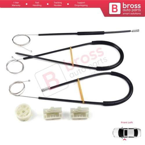 Window Regulator Repair Kit Front Left Door for Mercedes Vito Viano Mixto V Class MK2 W639 2003-2010 6397200046