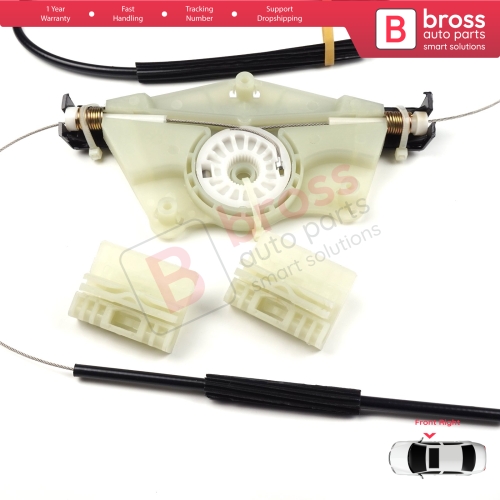 Window Regulator Repair Kit Front Right Door for Audi A4 B6 8E2 8E5 B7 8EC 8ED Seat Exeo 3R2 3R5 4/5 Door 8E0837462