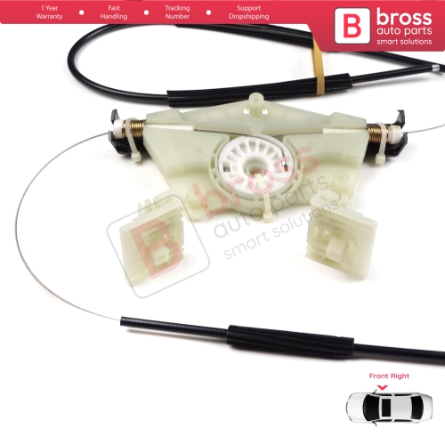 Window Regulator Repair Kit Front Right Door for Audi A4 B6 8E2 8E5 B7 8EC 8ED Seat Exeo 3R2 3R5 4/5 Door 8E0837462