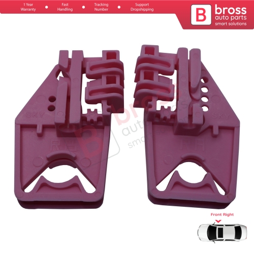 Window Regulator Repair Clips Front Right A+B for Skoda Octavia MK2 A5 1Z3 1Z5 2004-2013 4/5-Door 1Z1837462