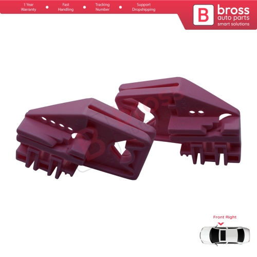 Window Regulator Repair Clips Front Right A+B for Skoda Octavia MK2 A5 1Z3 1Z5 2004-2013 4/5-Door 1Z1837462