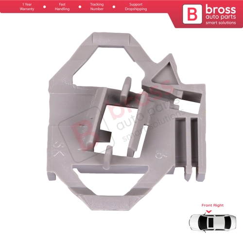 Window Regulator Repair Clips R1 Front Right for VW Polo Classic 6V Caddy MK2 Seat Cordoba MK1 Ibiza MK2 Inca Skoda Octavia MK1 1U 6K4837402
