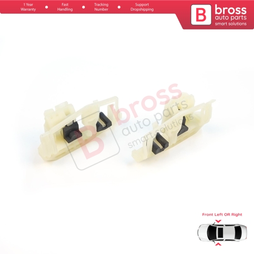 Window Regulator Repair Clips A+B Front Door for BMW 3 Series E46 Compact 2001-2005 2-Door 51338251351 51338251352