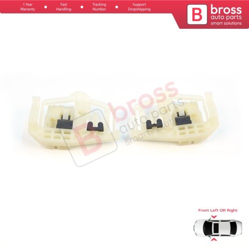 Window Regulator Repair Clips A+B Front Door for BMW 3 Series E46 Compact 2001-2005 2-Door 51338251351 51338251352