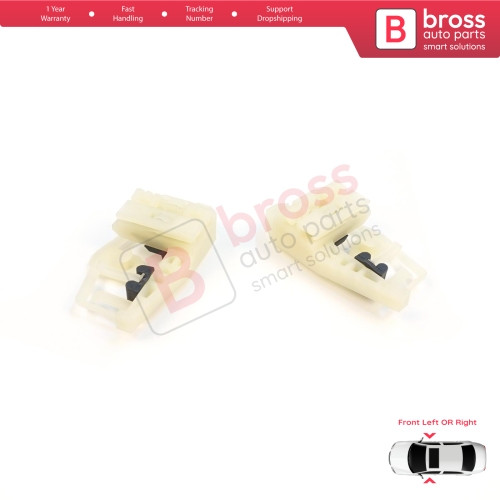 Window Regulator Repair Clips A+B Front Door for BMW 3 Series E46 Compact 2001-2005 2-Door 51338251351 51338251352