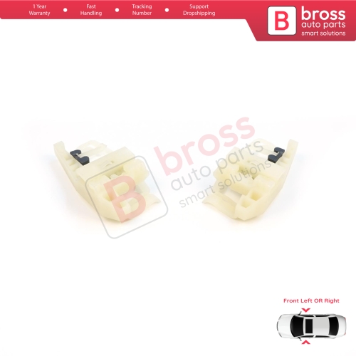 Window Regulator Repair Clips A+B Front Door for BMW 3 Series E46 Compact 2001-2005 2-Door 51338251351 51338251352